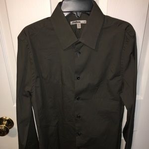 Gray dress shirt